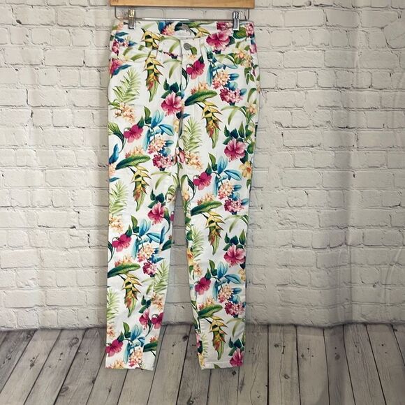 Tommy Bahama Women’s Floral Skinny Ankle Jeans size 25x28 - Picture 1 of 6